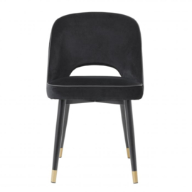 Dining Chair Cliff roche black velvet set of 2