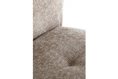 Eetkamerstoel Sinosa beige  / hout donker bruin