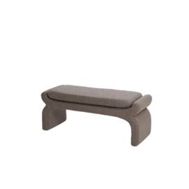 Poef NAFYA bouclé bruin 119x45x48cm