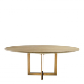 DINING TABLE MELCHIOR OVAL WASHED OAK