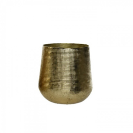 Pot met relief Goud S
