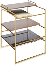Archi Side Table  Brushed Gold