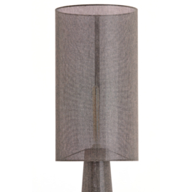 Micky linnen bruin Ø38cm x 180cm