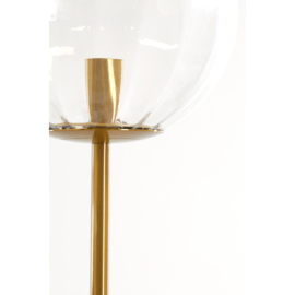 Vloerlamp 4L E14 42x20x182 cm MAGDALA glas helder+goud