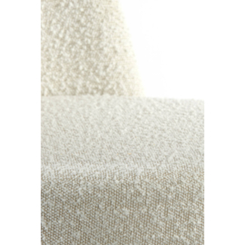 Eetkamerstoel Eckley bouclé crème /zwart