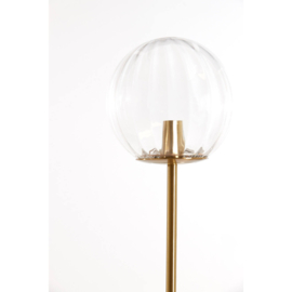 Vloerlamp 3L E14 38x20x162 cm MAGDALA glas helder+goud