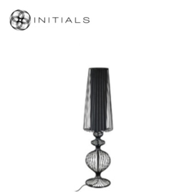 Table Lamp Moire Classic Iron Wire Black