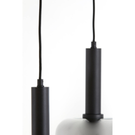 Hanglamp 3Lamps LEKAR zwart/smoke glass