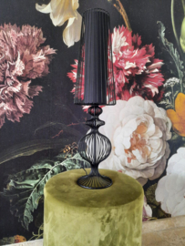Table Lamp Moire Classic Iron Wire Black