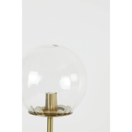 Tafellamp E14 Ø20x43 cm MAGDALA glas helder+goud