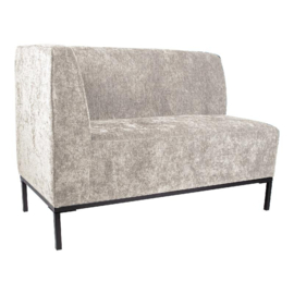 Xania Cream dining bench arm left
