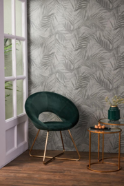 Charlie Chair Dark Green/Gold