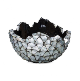bowl, mother of pearl Silver/Blue