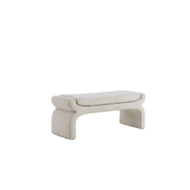 Poef NAFYA bouclé crème 119x45x48cm