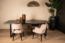 Jip Dining chair Khaki met armleuning
