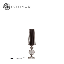 Table Lamp Moire Classic Iron Wire Brown