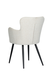 Wing chair pearl white