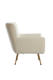 Vinstra Bouclé wit + goud