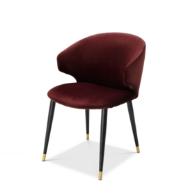 Dining Chair Volante Roche bordeaux velvet