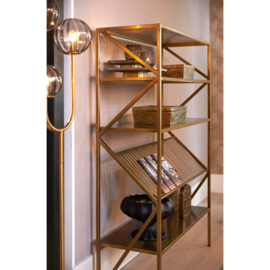 Kast open 120x40x160 cm EZRA antiek brons