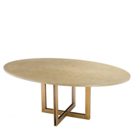 DINING TABLE MELCHIOR OVAL WASHED OAK