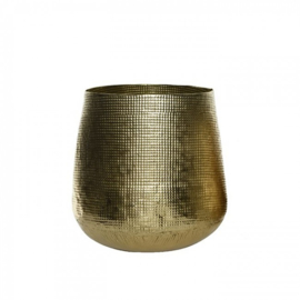 Pot met relief Goud M