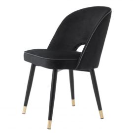 Dining Chair Cliff roche black velvet set of 2