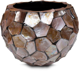 Pot Mother of pearl Brown