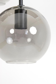 Subar Hanglamp 10 L mat zwart + smoke glas