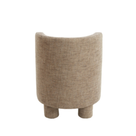 Stoel KAMOVA bruin creme 65x65x78 cm