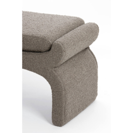 Poef NAFYA bouclé bruin 119x45x48cm