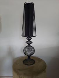 Table Lamp Moire Classic Iron Wire Black