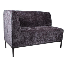Xania Anthracite dining bench arm left