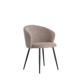 Eetkamerstoel Radaja taupe / zwart