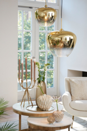 Hanglamp Ø23x18cm MAYSON glas goud - helder  goud