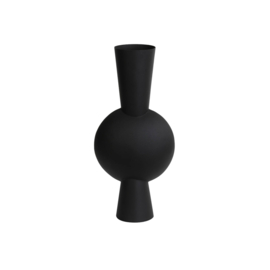 Vaas deco Kavandu  XS mat zwart
