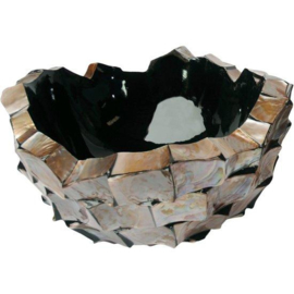 bowl, mother of pearl Brown