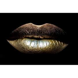 Close up view sexual lips gold vanaf €279,00