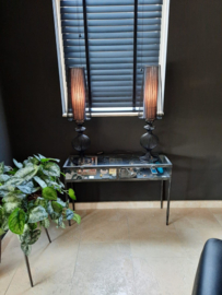 Table Lamp Moire Classic Iron Wire Black