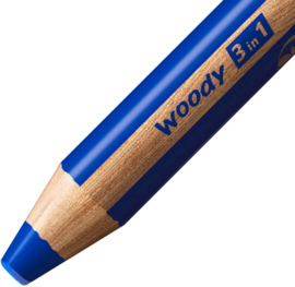 Stabilo Woody 3-in-1 DONKERBLAUW