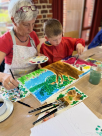 Ouder-kind "Uiltjes op canvas" 12 augustus 2025