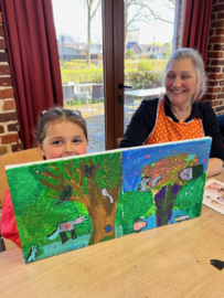 Ouder-kind "Uiltjes op canvas" 12 augustus 2025