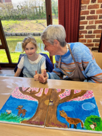 Ouder-kind "Uiltjes op canvas" 12 augustus 2025