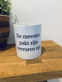 Keramieken tas "Overuren meester"