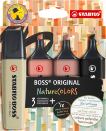 Stabilo Boss Nature 4 stuks Roodtinten