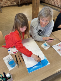 Ouder-kind "Uiltjes op canvas" 12 augustus 2025