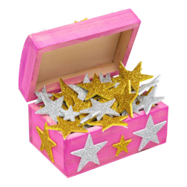 Foamstickers glitter STERREN