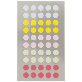 Stickers rond pastel