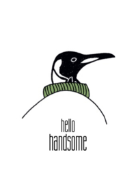 Wenskaart Handsome Pinguin