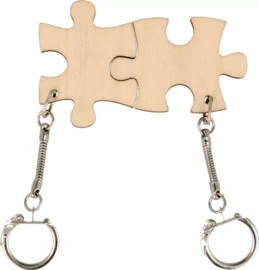 Sleutelhangers puzzelstukjes